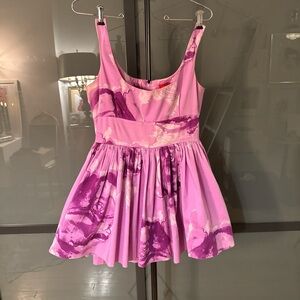 Pink and Purple Watercolor Dress